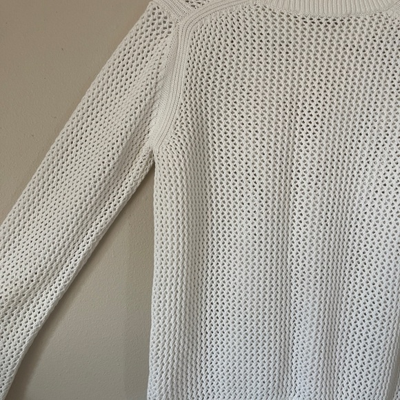 Everlane White Knit cotton crewneck Sweater size small - Picture 9 of 11